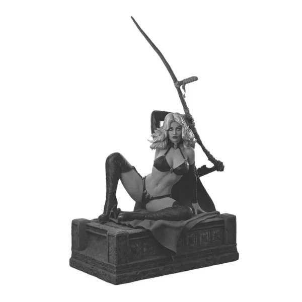 Lady of Death Figure 1:24 Miniature Figure Resin Model Kit Unpainted Plastic Model Kit A525 - Image 2