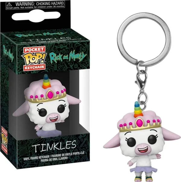 Funko Pop New Rick Et Morty Noob Noob TINKLES MR. POOPY Keychains Vinyl Figure Krombopulos Pickle Rick Pocket Pop Keychain Toy - Image 5
