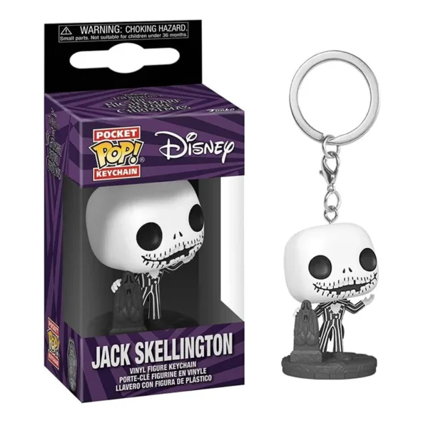 FUNKO POP Keychain Disney The Nightmare Before Christmas Jack Oogie Boogie Teddy Mayor Sally Zero Pumpkin King Vinyl Figure Toy - Image 2