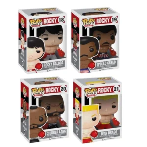 Funko Pop MOVIES ROCKY Ivan Drago 21# Clubber Lang 20# Balboa18# Apollo Creed 19# Action Figure Toys PVC Collection model toy