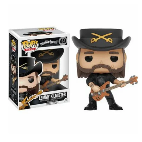 FUNKO POP Rock Motorhead Gold Lemmy Kilmister 49# PVC Doll Vinyl Figures HOT TOPIC Exclusive Collection Model Toys for Children - Image 3