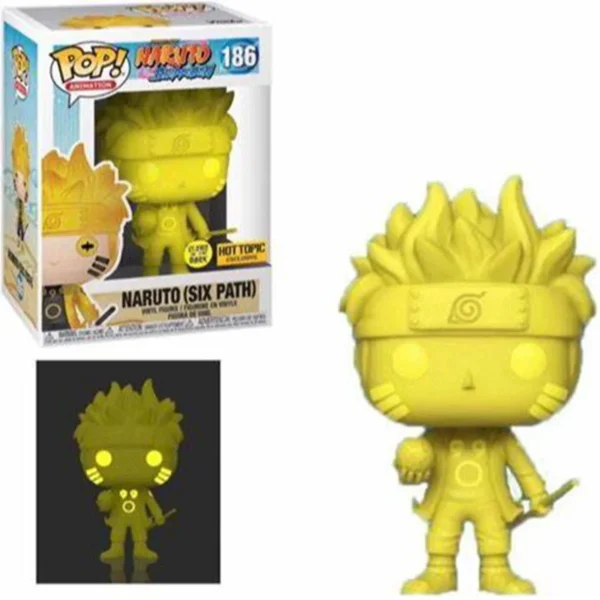 FUNKO POP NARUTO Shippuden Sage Mode #185 Six Path #186 Vinyl Figure Hot Topic Special Edition Glows Dark Collection Model Toys - Image 2