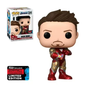 FUNKO Avengers 4 Endgame Tony Stark Iron Man #529 & QUAKE Action Toy Figure Collectible Model Toys for Children Xmas Gift