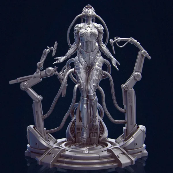 Sci-fi Female Mecha 160mm Resin Figure Model Kit Unpainted Kits Diy Toys Hobbies Plastic Model A386