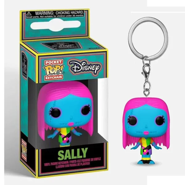 FUNKO POP Keychain Disney The Nightmare Before Christmas Jack Oogie Boogie Teddy Mayor Sally Zero Pumpkin King Vinyl Figure Toy - Image 3