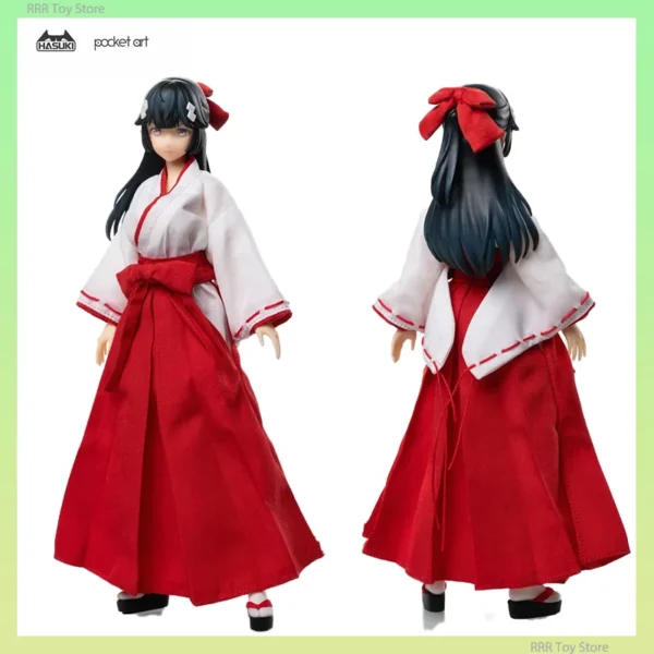 Pocket Art HASUKI PA005 Action Figures 1/12 Collection Kawaii Anime Girl Exorcist Witch 6 Inch Sexy Model Statue Figurine Toys