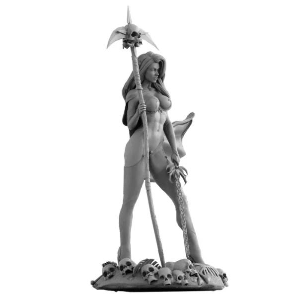 Lady of Death Figure 1:24 Miniature Resin Model Kit Unpainted Plastic Model Kit A689 - Image 3