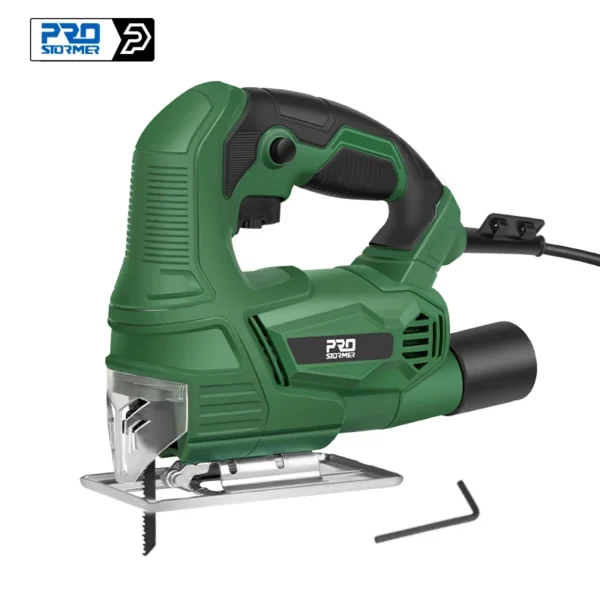 500W Jigsaw Variable Speed Electric Saw 220 V for Woodworking Home DIY Power tools with Metal Base by Prostormer