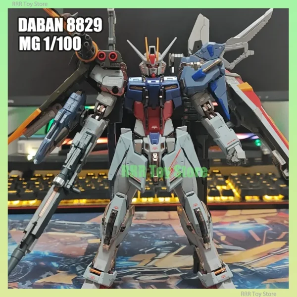 In Stock Daban 8829 MG 1/100 Assembly Model Kit Strike Special Coating MB Style Launcher Sword Striker Plastic Model Kits Toy