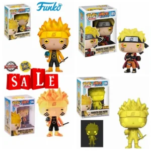 FUNKO POP NARUTO Shippuden Sage Mode #185 Six Path #186 Vinyl Figure Hot Topic Special Edition Glows Dark Collection Model Toys