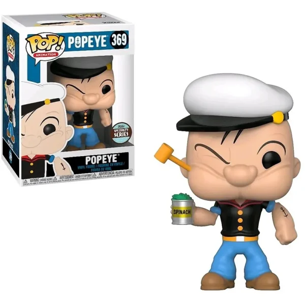 FUNKO POP Cartoon Movie Cute POPEYE 369# Vinyl Action Figure Collection Model Dolls Toys for Children Christmas Birthday Gift