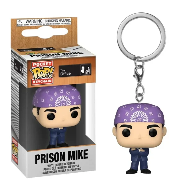 FUNKO POP The Office Keychain Christmas Michael Scott Walmart SCHRUTE Darryl Kevin Vinyl Figure Keychain Pendants Keyring Toys - Image 5