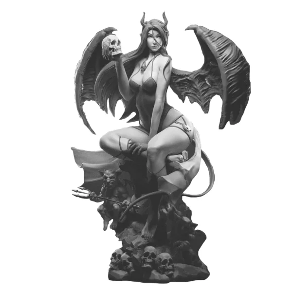 Succubus Figure 1:18 Miniature Resin Model Kit Unpainted Plastic Model Kit A701 - Image 3