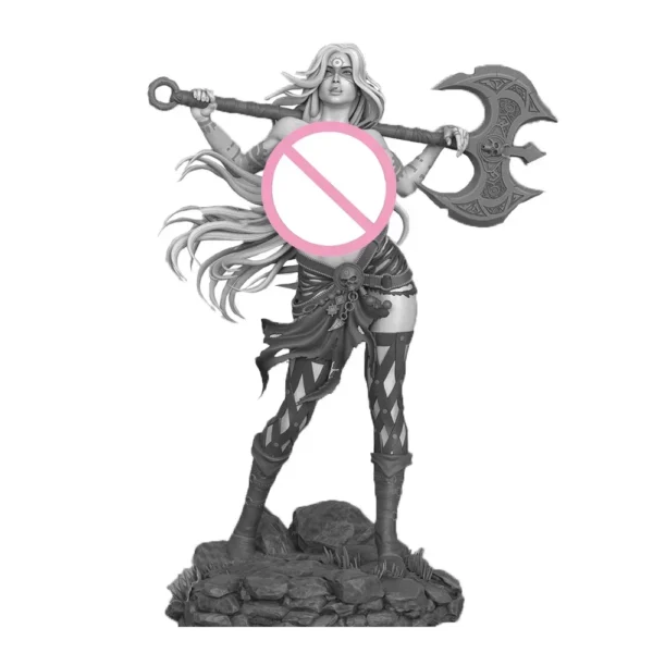 Barbarian 1:24 Miniature Resin Plastic Model Kit Unpainted Resin Model Kit A134 - Image 4