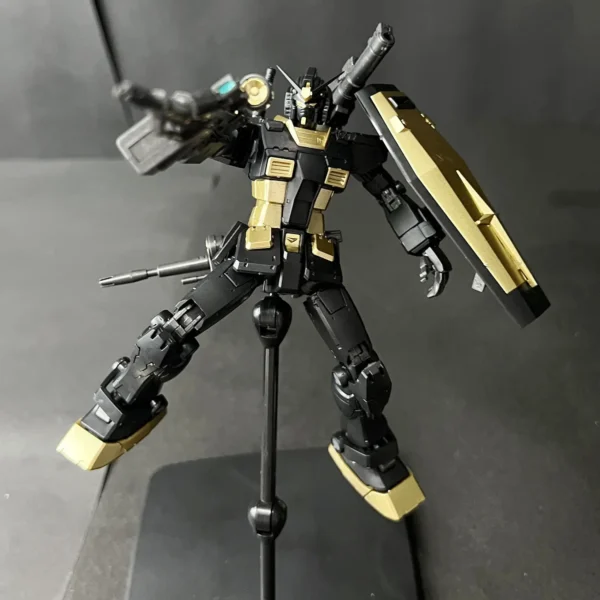 In Stock 012 Model HG 1/144 Rx-78-2 Assembly Model Kit Black Gold Color Action Figures Robot Plastic Model Kits Customized Toy - Image 2
