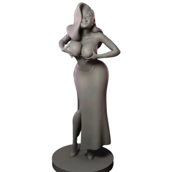 Jessica Rabbit Unpainted Resin Model Kit Miniature Figure 1/24 A429 - Image 2