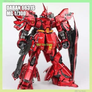 DABAN 6631S MG 1/100 Sazabi Electroplated Ver Assembly Model Kit Action Figures Robot Plastic Model Kids Hobby Toy Custom GIfts