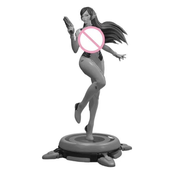 D.Va Figure 1:24 Miniature Figure Resin Model Kit Unpainted Plastic Model Kit A528 - Image 5