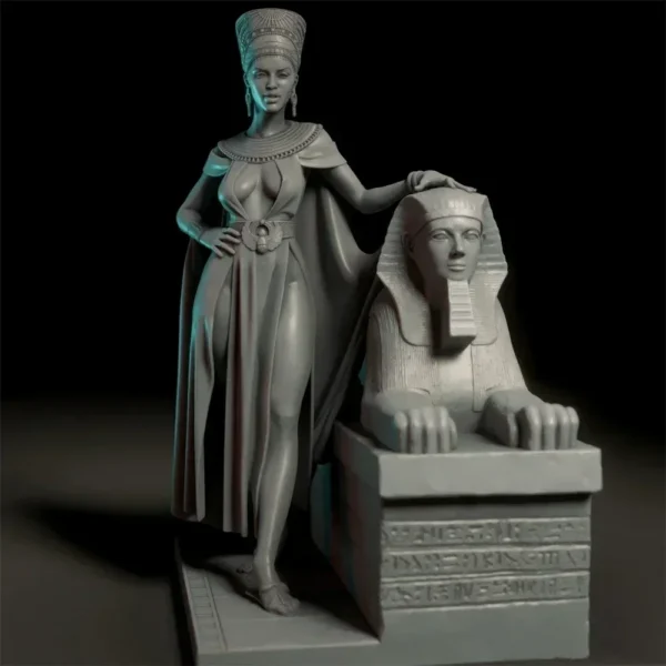 Nefertiti 75mm Resin Model Kit 1/24 miniatureScale Figure Model Kit Unpainted Kits Plastic Model Kit A236 - Image 5