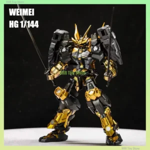 WEIMEI HG 1/144 Sengoku Astray Black-Gold Color Model Kit Assembly Action Figures Robot Figurine Plastic Model Kids Toys Gifts
