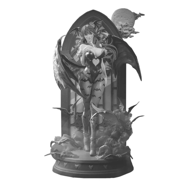 Morrigan Figure 1:18 Miniature Figure Resin Model Kit Unpainted Plastic Model Kit A792 - Image 2
