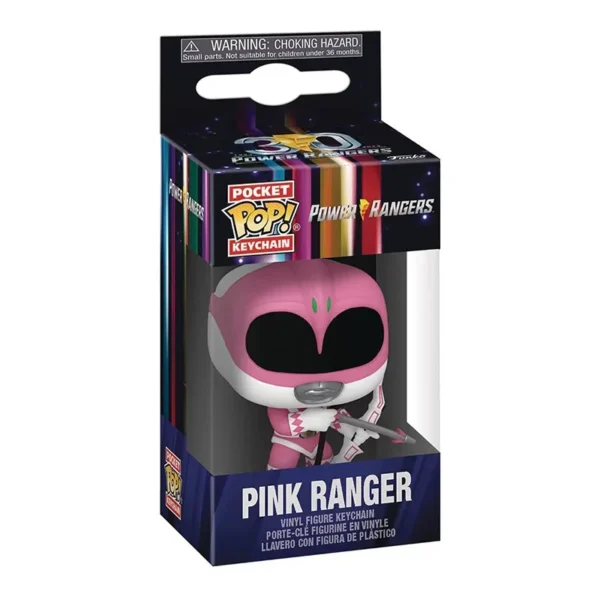 Funko Pop POWER RANGERS Pocket Pop Keychain New Arrival Pink Rangers Red Blue Yellow Ranger Vinyl Figure Collection Model Toys - Image 5