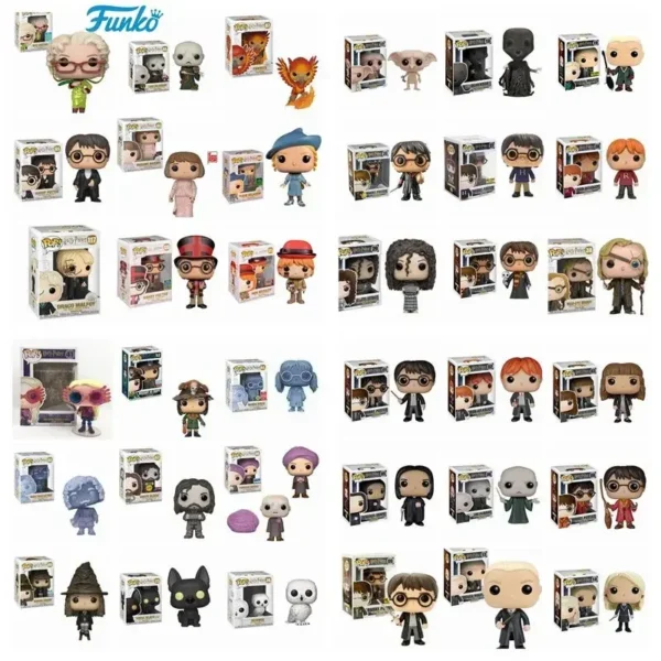 FUNKO POP Full Styles Bellatrix 29# Dumbledore Dobby Snape Voldemort Luna RON Hermione Toy Figures Collection Model Toy Gifts