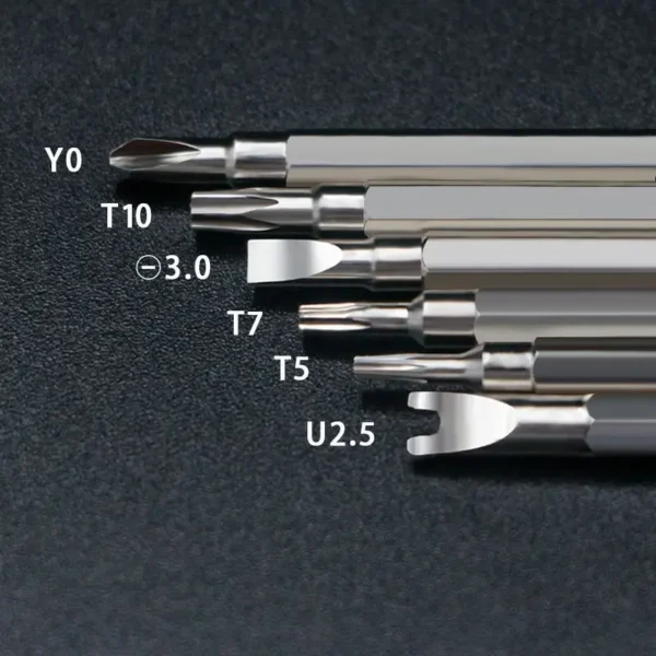 6 in 1 Multi-function Screwdriver Safety Tamper-Proof CR-V Chrome Vanadium Steel Magnetic Bit Hex Torx Hand Tool by PROSTORMER - Image 4