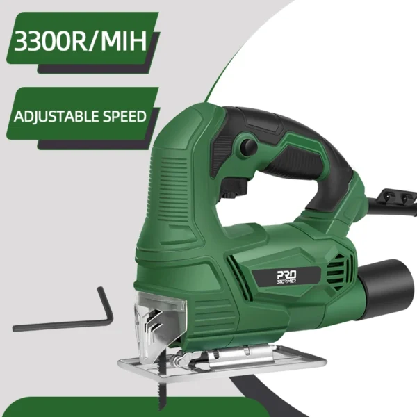 500W Jigsaw Variable Speed Electric Saw 220 V for Woodworking Home DIY Power tools with Metal Base by Prostormer - Image 2