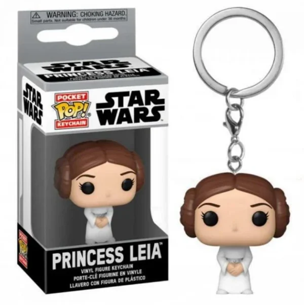 FUNKO POP Star Wars New Yong Leiya with Lola IG-11 Skywalker Chubacca R2-D2 Darth Vader Stromtrooper Pocket Pop Keychain Toys - Image 4