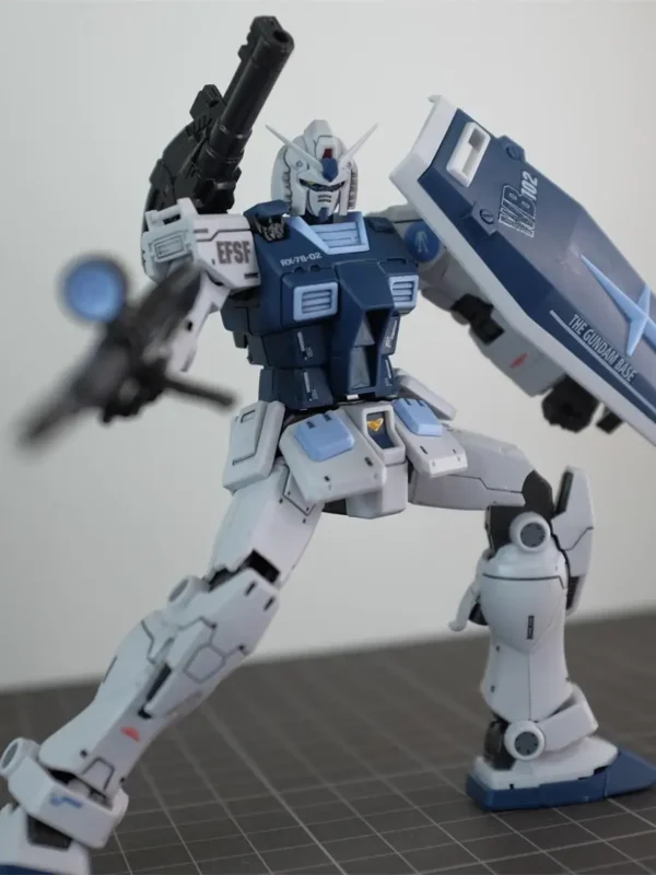 012 Model Hg 1/144 Rx-78-2 Base Color Model Kit Base Limited Assembly Action Figures Robot Figurine Plastic Model Toys Gifts - Image 2