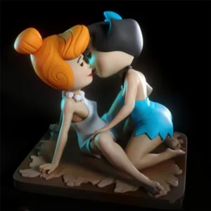 Unpainted Betty and Wilma Figure 1/24 Miniature Resin Model Kit A162