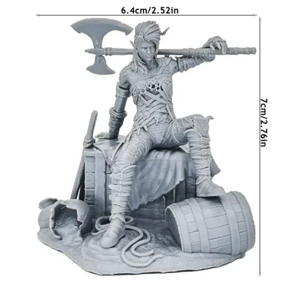 1/12 Karlach 1:24 Miniature Resin Plastic Model Kit Unpainted Resin Model Kit A184 - Image 2