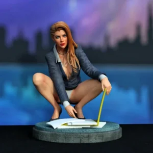 Secretary Resin Figure Miniature 1:24 Resin Model Kit Unpainted Plastic Model Kit A417