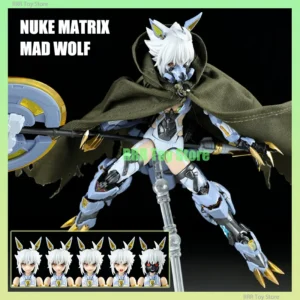 In Stock NUKE MATRIX MAD WOLF CAROLINA ROLPHE Cyber Forest Mobile Suit Girl Assembly Model Kit Mecha Musume Action Figures