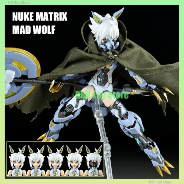 In Stock NUKE MATRIX MAD WOLF CAROLINA ROLPHE Cyber Forest Mobile Suit Girl Assembly Model Kit Mecha Musume Action Figures