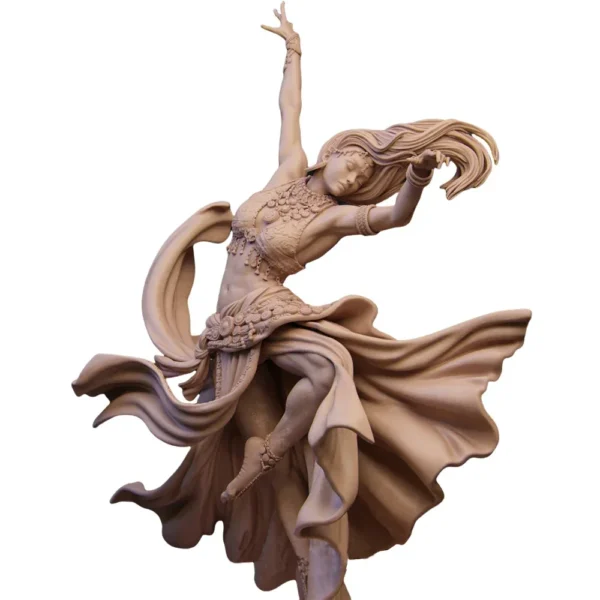 Dancing Girl Figure 1:16 Miniature Resin Model Kit Unpainted Plastic Model Kit A2577 - Image 4