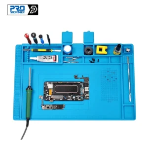 ESD Heat Insulation Soldering Resistance High Temperature Insulation Pad With Magnet Silicone Welding Working Mat By PROSTORMER