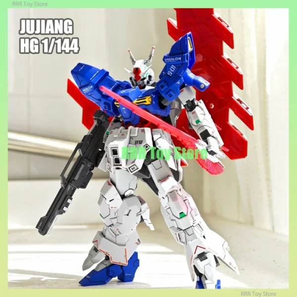 JUJIANG HG 1/144 Assembly Model Kit AMS-123X-X Moon Collection Action Figures Robot Figurine Plastic Model Toy Hobby Kids Gifts