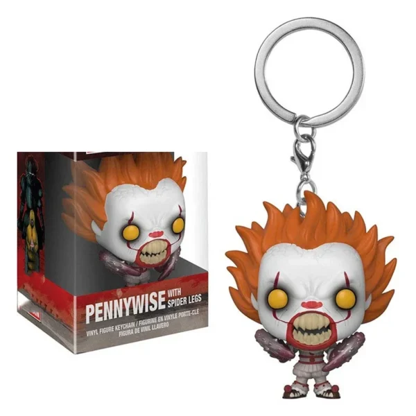 FUNKO Pennywise Scream Face Chucky Pocket Keychain Action Figures Collection Model Toys For Children Christmas Gift - Image 4