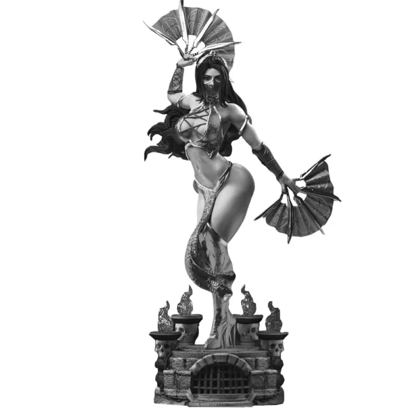 Kitana Figure 1:18 Miniature Resin Model Kit Unpainted Plastic Model Kit A729 - Image 3
