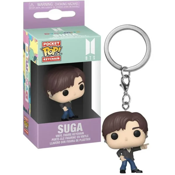 Funko POP Pocket Keychain Toy Men's Team RM SUGA JUNG KOOK JIMIN Jin V J-HOPE Pocket Pop Keychain Vinyl Figure Collection Toys - Image 2