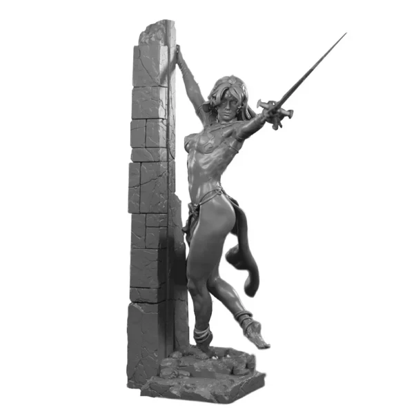 Dejah Thoris Figure 1:16 Miniature Figure Resin Model Kit Unpainted Plastic Model Kit A562 - Image 5