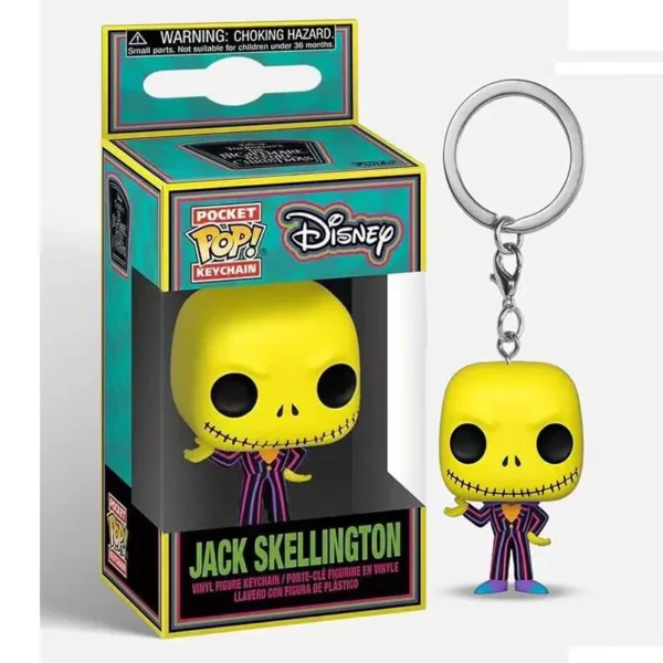 FUNKO POP Keychain Disney The Nightmare Before Christmas Jack Oogie Boogie Teddy Mayor Sally Zero Pumpkin King Vinyl Figure Toy - Image 4