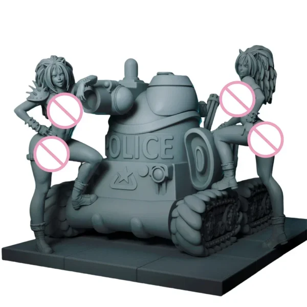 Anna and Uni Figure 1:24 Miniature Resin Model Kit Unpainted Plastic Model Kit A450 - Image 5