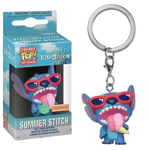 FUNKO POP Elvis Lilo Stitch Stilts Keychain Summer Stitch Scented Exclusive Vinyl Action Figures Collection Model Kid Toys