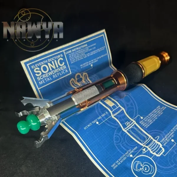 New Doctor Who 11th Props Metal Sonic Screwdriver Led Torch 12th 13th Doctor 14th Sonic Light Sounds Model Cosplay Toys Figure - Image 2