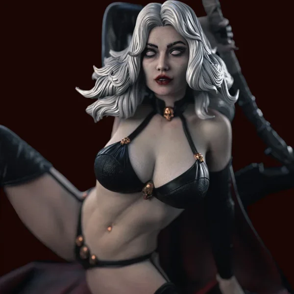 Lady of Death Figure 1:24 Miniature Figure Resin Model Kit Unpainted Plastic Model Kit A525