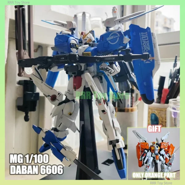 DABAN 6606 MG 1/100 MSA-0011 EX-S Exs Assembly Model Kit With Two Color Armor Action Figures Plastic Model Customized Toys Gifts
