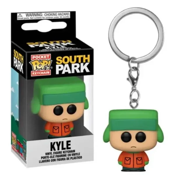 5 New Funko POP Pocket Keychain South Park Kyle Stan Zombie Kenny Cartman Movable Doll Model Toy Children's Birthday Gift - Image 4